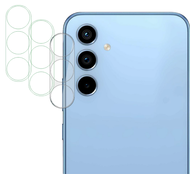 3 stk Kamera Skærmbeskyttelse / Beskyttelsesglas til Samsung Galaxy A54 5G