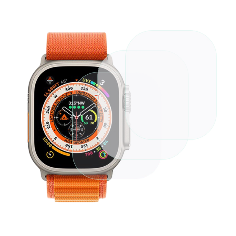 3 Stk. Beskyttelsesglas / Skærmbeskyttelse / Glas til Apple Watch Ultra / Ultra 2 / Ultra 3