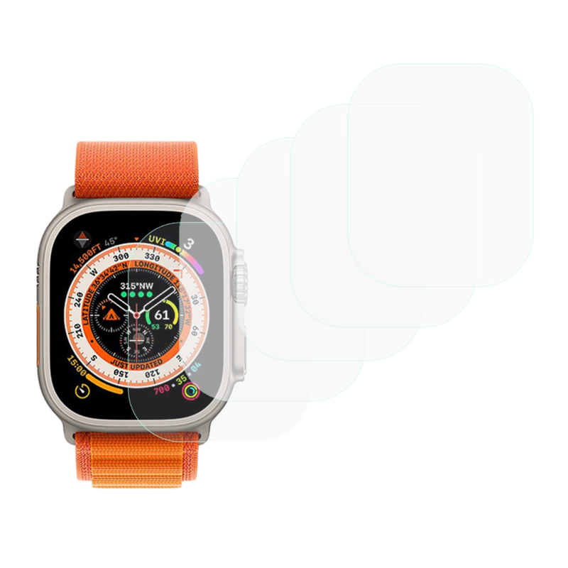 5 Stk. Beskyttelsesglas / Skærmbeskyttelse / Glas til Apple Watch Ultra / Ultra 2 / Ultra 3