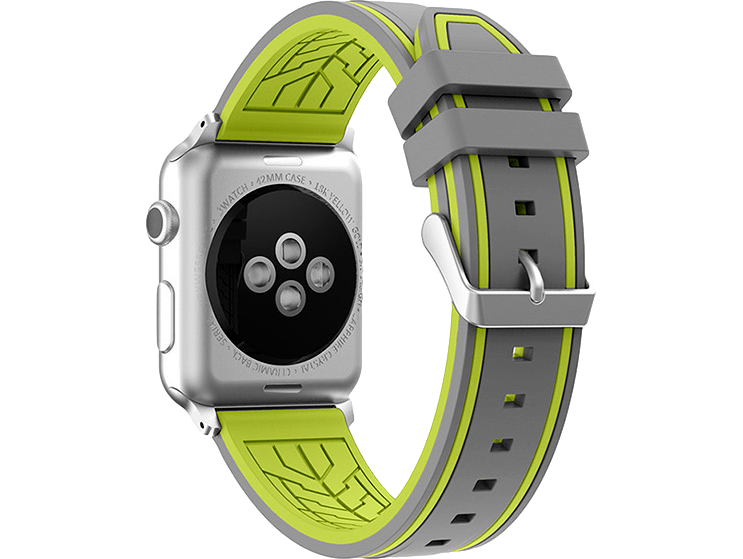 Piave Silikone rem til Apple Watch Series 6 - 40mm - Grå - 38 / 40 / 41 mm