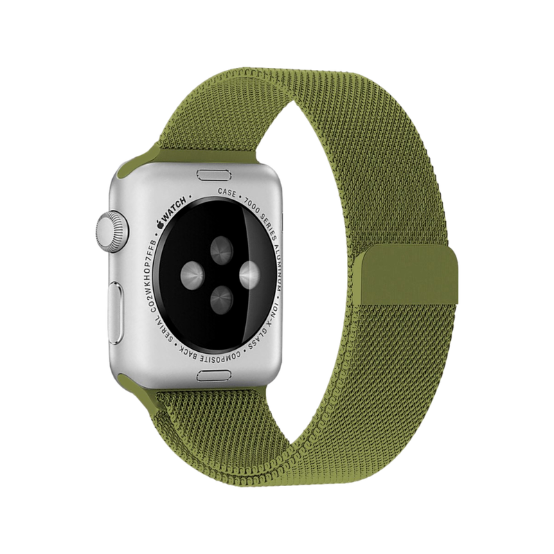 Mesh Urlænke i Rustfrit Stål til Apple Watch 1 - Grøn - 42 / 44 / 45 mm