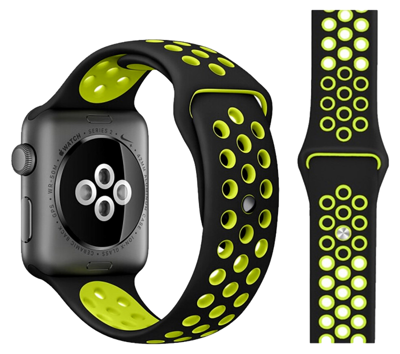 Silikone Sportsrem til Apple Watch 10 - 46mm-Grøn