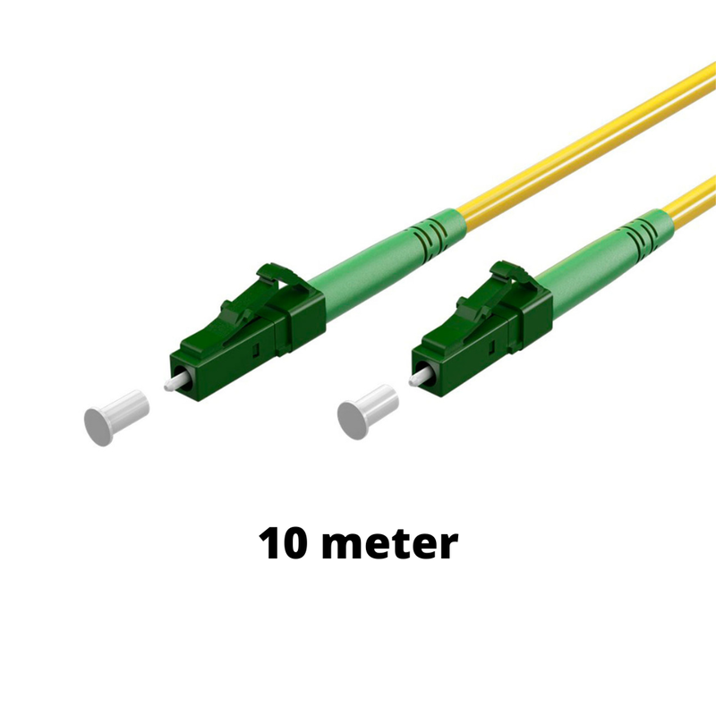 Fiberkabel 9/125 OS2 (LC-APC / LC-APC) Simplex i Gul-10 meter