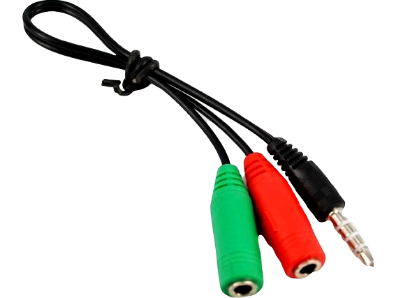 Audio 3.5mm Splitter - Adapter til Ps4 Headset 