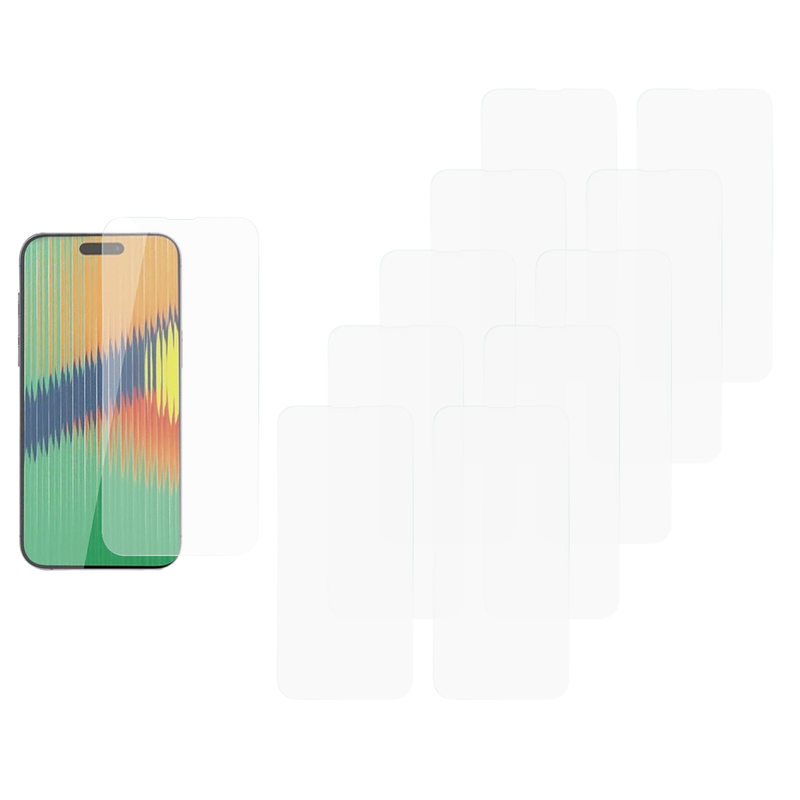 10 stk Skærmbeskyttelse / Beskyttelsesglas / Hærdet Glas til iPhone 15
