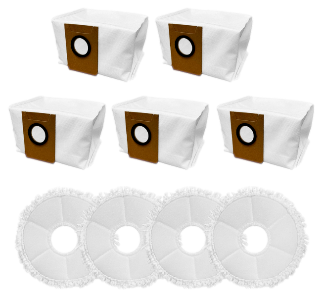 Lille Moppe- og Posepakke til Ecovacs Deebot X1 Omni / Turbo / T10 Turbo / T20 Omni