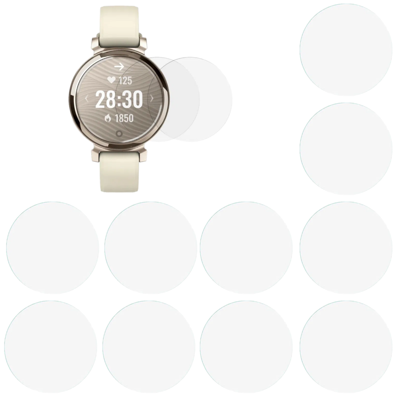 10 stk. Beskyttelsesglas / Skærmbeskyttelse til Garmin Lily 2 / 2 Active 