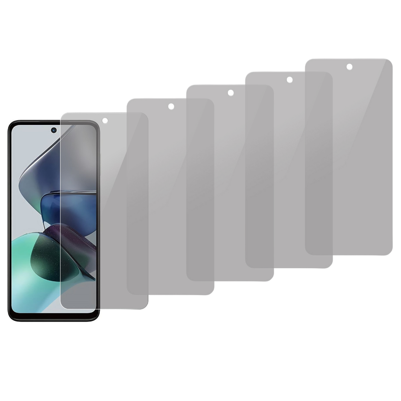 5 Stk Motorola Moto G13 / G23 / G53 Privacy Glas / Beskyttelsesglas / Skærmbeskyttelse
