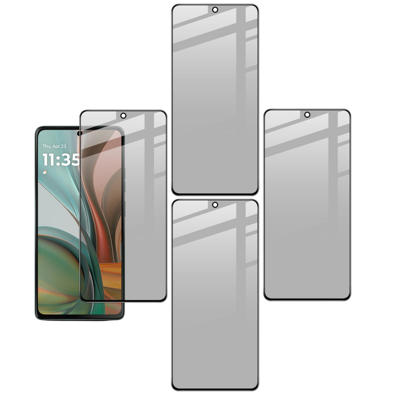 4 stk. Motorola Moto G75 5G Beskyttelsesglas / Skærmbeskyttelse / Privacy Glas
