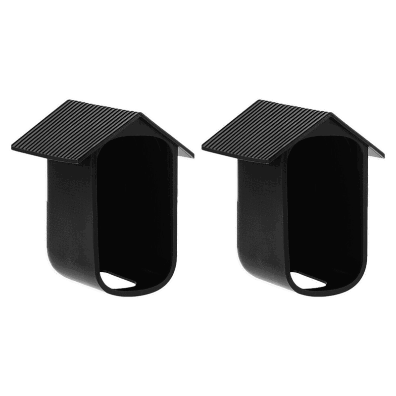 2 Stk Vandtæt Silikone Overdækning / Cover til Eufy eufyCam 2C / 2C Pro - Sort