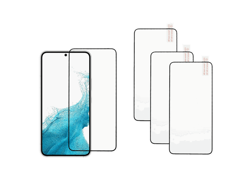 3 Stk. Beskyttelsesglas / Skærmbeskyttelse / 3D Glas til Samsung Galaxy S23
