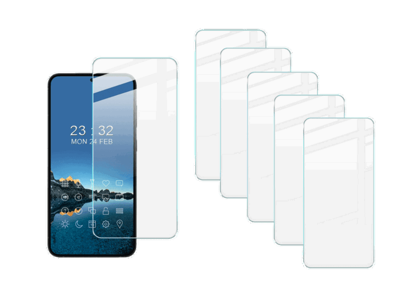 5 Stk. Beskyttelsesglas / Skærmbeskyttelse / Glas til Samsung Galaxy S23