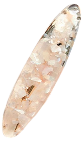 Glitter Hårspænde-Hvid