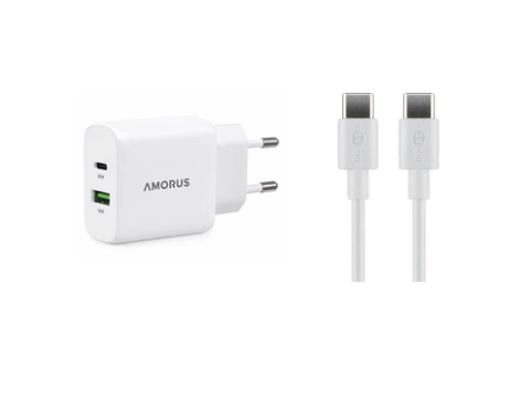 USB-C & USB-A 30W Hurtig Oplader til Samsung