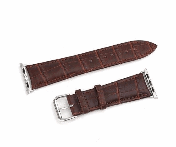 Brun Apple Watch rem i genuine læder