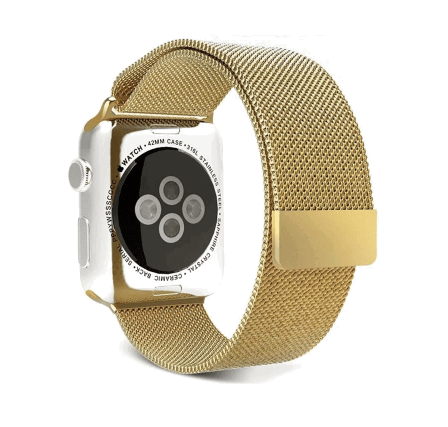 Mesh Rem i Rustfrit Stål til Apple Watch SE - Guld - 38 / 40 / 41 mm