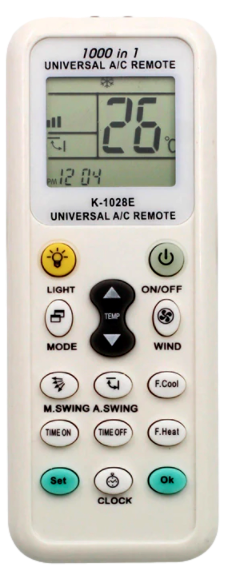 Universel Fjernbetjening til Varmepumpe / Aircondition