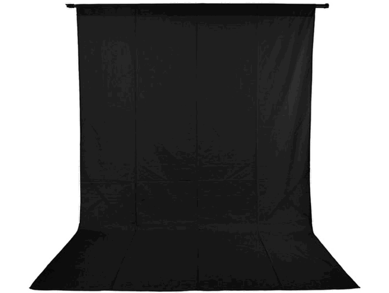 Foto Baggrund 200 x 200 cm-Sort