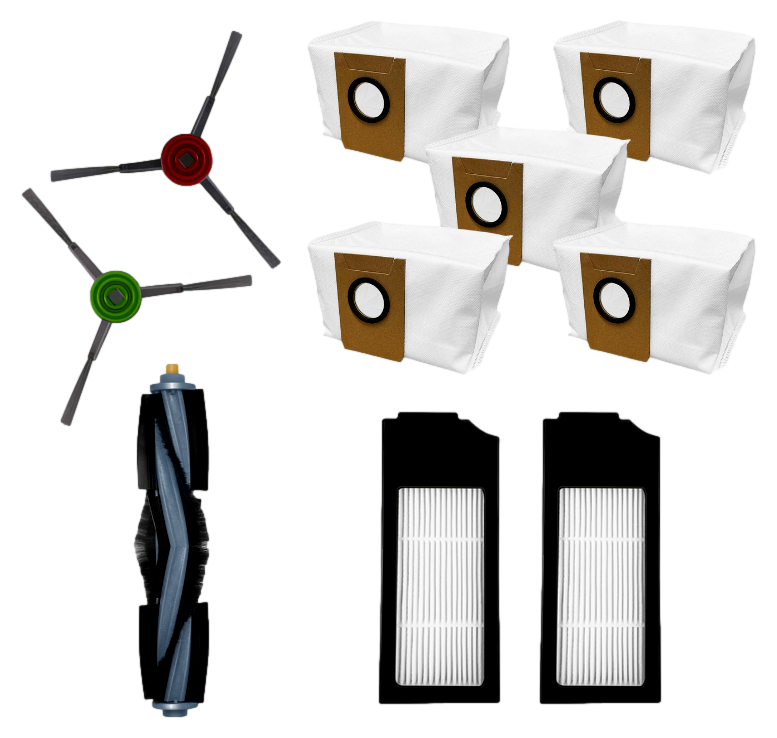 Tilbehørspakke 1 til Ecovacs Deebot X1 / X1 Plus / X1 Omni / Turbo