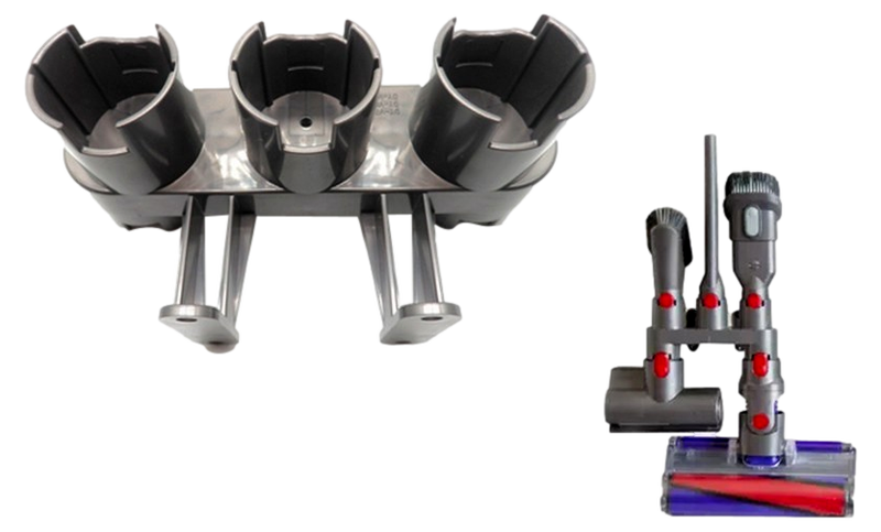 Væghængt Holder til 5 Dyson V7 / V8 / V10 / V11 / V15 / V15s / Big Ball Mundstykker 