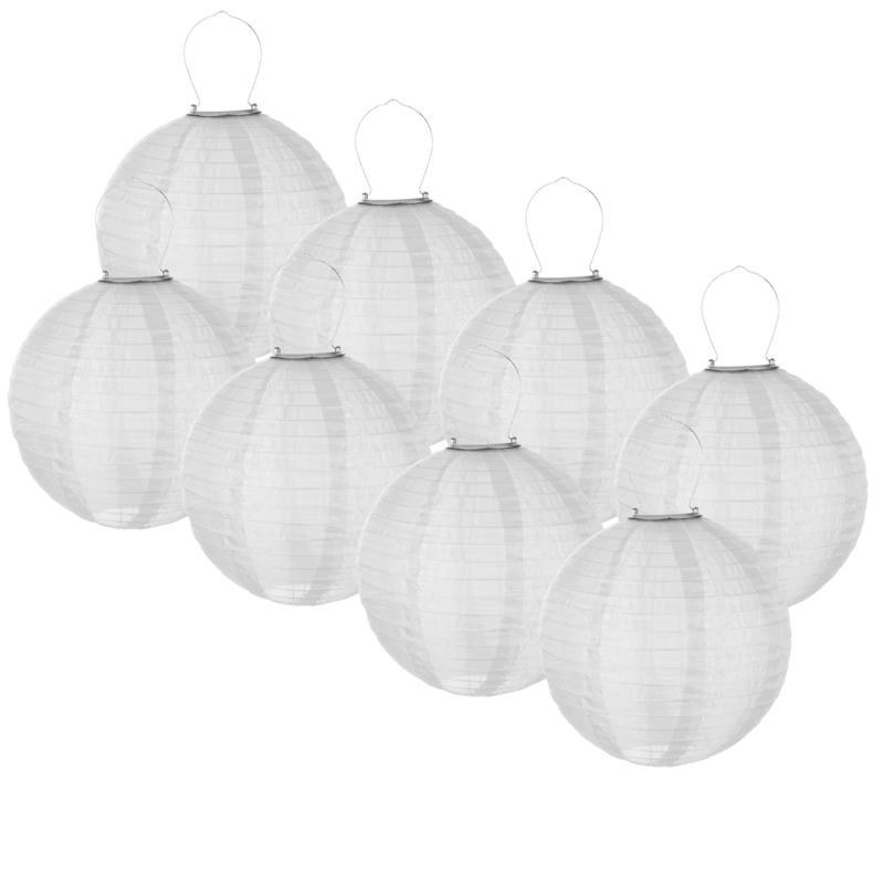 8 Stk. Solcelle Lanterne - 20cm