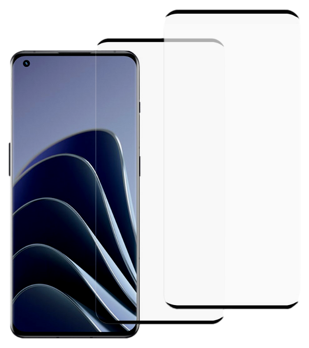 2 stk OnePlus 10 Pro Beskyttelsesglas med Kant / Skærmbeskyttelse