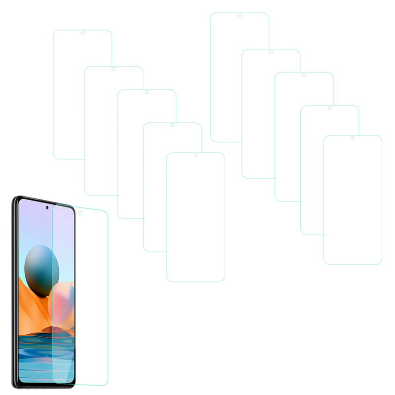 10 Stk Beskyttelsesglas / Skærmbeskyttelse / Glas til Xiaomi Redmi Note 12 5G