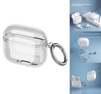 Gennemsigtigt TPU-cover til AirPods 4