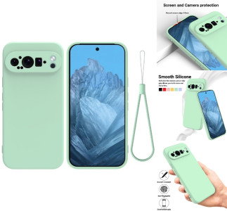Google Pixel 9 Pro mobilcover grønt forside