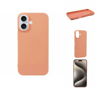 iPhone 16 Plus cover i TPU material i orange