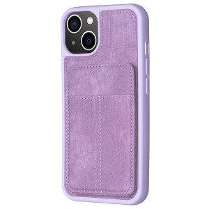 iPhone 15 beskyttelsescover lilla forfra