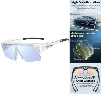 Polariserede sports solbriller frontvisning