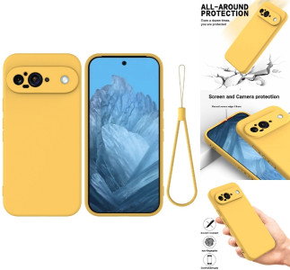 Google Pixel 9 Silikone Cover med Håndrem - forside