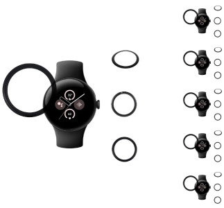 Skærmbeskytter til Google Pixel Watch 3 fremstillet af PMMA