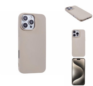 iPhone 16 Pro Max Hvidt Beskyttelsescover for- og bagside