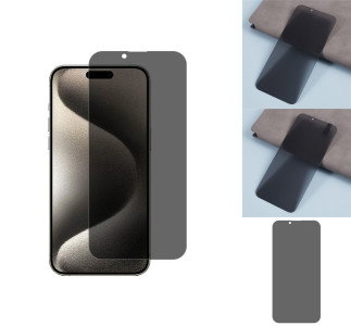 Beskyttelsesglas til iPhone 16 Pro Max med privatlivsfilter