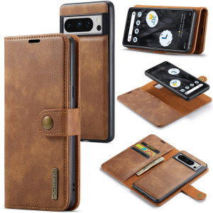 Google Pixel 8 Pro telefoncover brun læder front