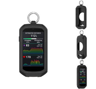 Silikone beskyttelsescase til Garmin Edge 1050 set forfra