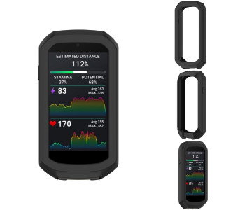 Silikoneetui til Garmin Edge 1050 set forfra