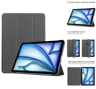 Gråt iPad Air 13 (2024) cover forside