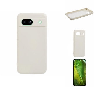 Google Pixel 8a beskyttelsescover hvid forside