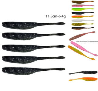 Pakke med 5 kunstige fiskeorm