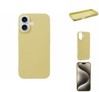 Gult TPU Cover til iPhone 16 Plus
