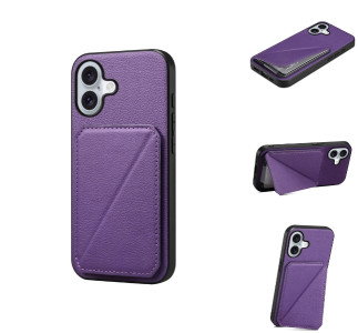 Lilla iPhone 16 cover med kortlommer