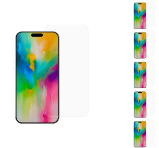 Beskyttelsesglas til iPhone 16 Plus - frontvisning