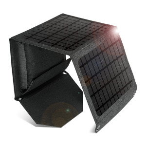 Transportabelt foldbart solpanel