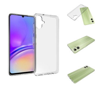 Samsung Galaxy A06 telefon med gennemsigtigt TPU-cover