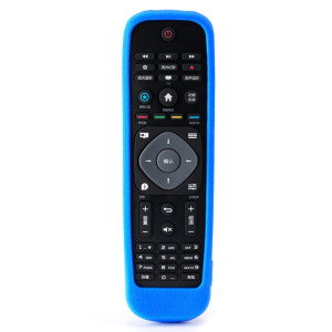 Blåt silikonecover til Philips TV-fjernbetjening