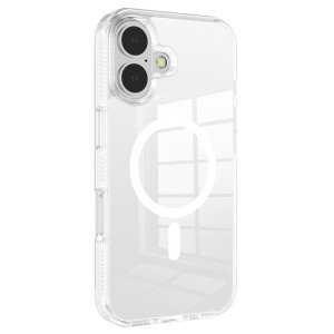Gennemsigtigt iPhone 16 cover set forfra