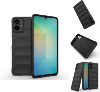 Sort Samsung Galaxy A06 mobilcover foran
